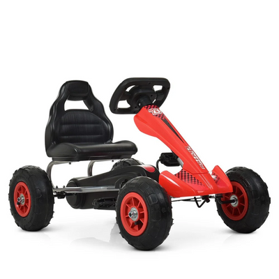 Карт педальний Bambi kart M 4036-3 надувні колеса Червоний M 4036-3 фото