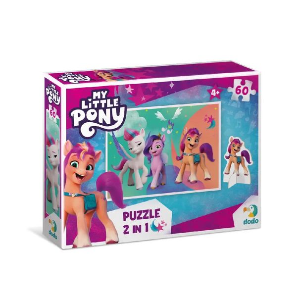 Дитячі Пазли My Little Pony "Пригоди Санні, Піпп та Зіпп" DoDo 200138 60 елементів, з фігуркою 200138 фото