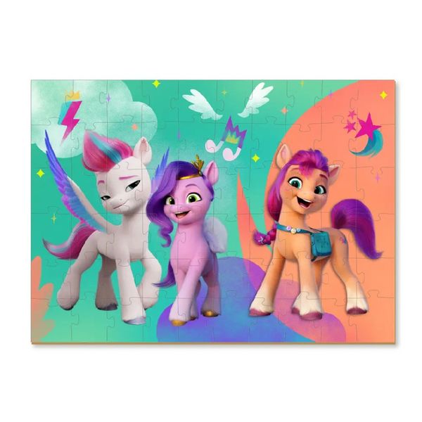 Дитячі Пазли My Little Pony "Пригоди Санні, Піпп та Зіпп" DoDo 200138 60 елементів, з фігуркою 200138 фото