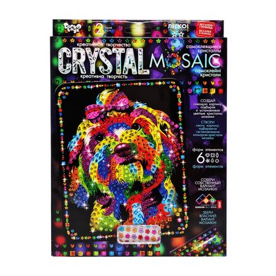 Креативное творчество "Crystal mosaic Пес" CRM-02-05, 6 форм элементов CRM-02-05 фото