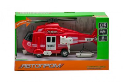 Игрушка Вертолет 7674 со звуковыми эффектами Красный 7674(Red) фото