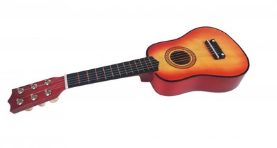 Игрушечная гитара M 1370 деревянная Оранжевый M 1370Blue фото