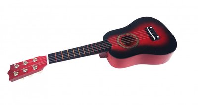 Игрушечная гитара M 1370 деревянная Красный M 1370Blue фото