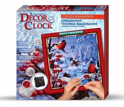 Набір для творчості Decor Clock "Снігурі" 4298-01-03DT з годинником 6172 фото