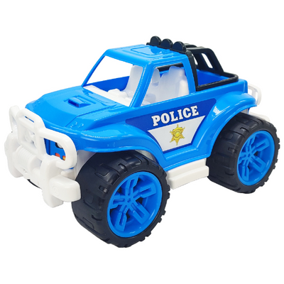 Игрушечный джип Полиция 3558TXK с открытым кузовом Голубой 3558TXK(Blue) фото