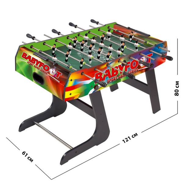 Настільний футбол C1037B, дерев'яний, на штангах, на ніжках C1037B фото