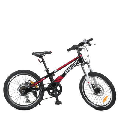 Велосипед дитячий PROF1 LMG20210-3 20 дюймів, чорний LMG20210-3 фото