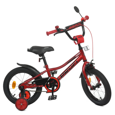 Велосипед дитячий PROF1 Y14221 14 дюймів, червоний Y14221 фото