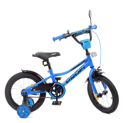 Велосипед дитячий PROF1 Y14223-1 14 дюймів, синій Y14223-1 фото