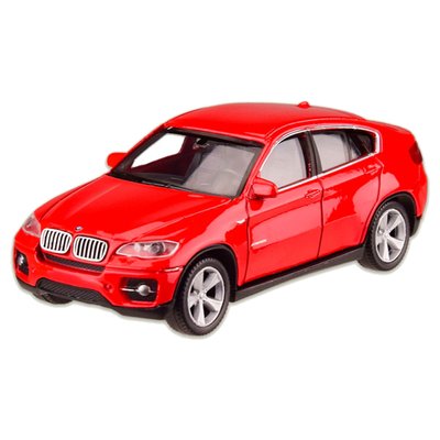 Машина металлическая BMW X6 "WELLY" 44016CW масштаб 1:43 Красный 44016CW(Silver) фото