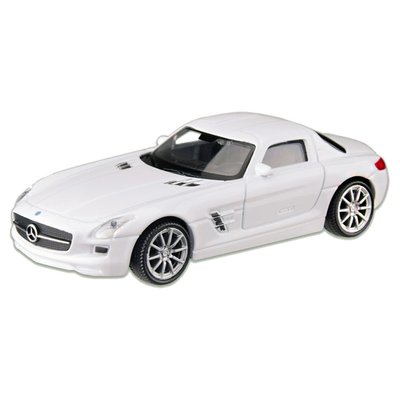 Машина металева MERCEDES-BENZ SLS AMG "WELLY" 44033CW масштаб 1:43 44033CW(White) фото