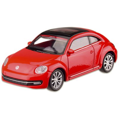 Машина металлическая VOLKSWAGEN '12 THE BEETLE "WELLY" 44038CW масштаб 1:43 Красный 44038CW(Red) фото