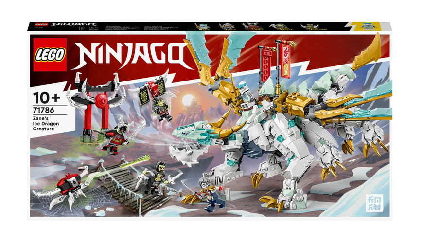 Конструктор LEGO Ninjago Существо Ледяной Дракон Зейна, 973 деталей (71786) 71786 фото