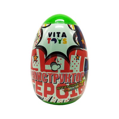 Конструктор у яйці "Герої" Vita Toys VTK 0074 100 деталей VTK 0074 фото