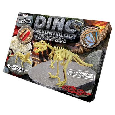Игровой набор для проведения раскопок DP-01 DINO PALEONTOLOGY в коробке Тиранозавр 6140s26721 фото