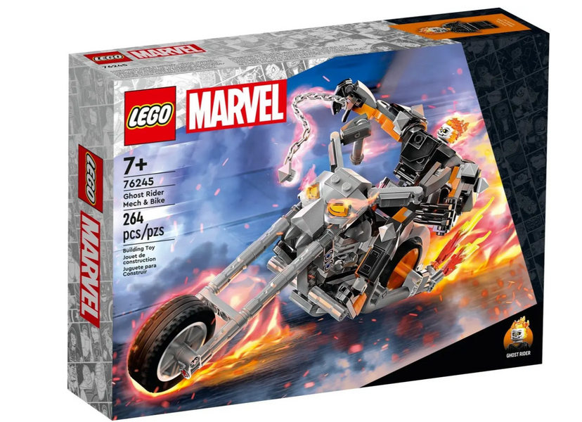 Конструктор LEGO Super Heroes Marvel Примарний Вершник: робот і мотоцикл 264 деталей (76245) 76245 фото